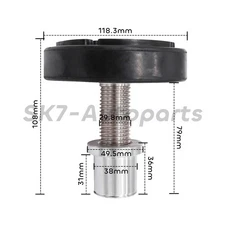 Vehicle Lift Rubber Pad 38mm Diameter Raising Feet Extension Leg Posts