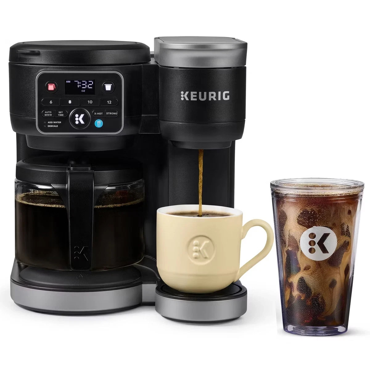 Single Serve & Carafe 72oz Black