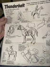 1960'S THUNDERBOLT RANGE HORSE  EQUIPMENT MANUAL MARX JOHNNY WEST ORIGINAL