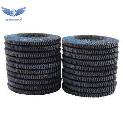 20 Pack Ceramic Flap Disc 40 Grit 4.5'' × 7/8 Inch Sanding Disc Bevel Type #29