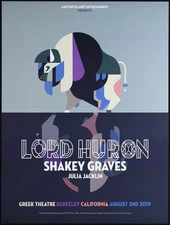 Lord Huron Shakey Graves Julia Jacklin 2019 Poster Greek Theatre Berkeley