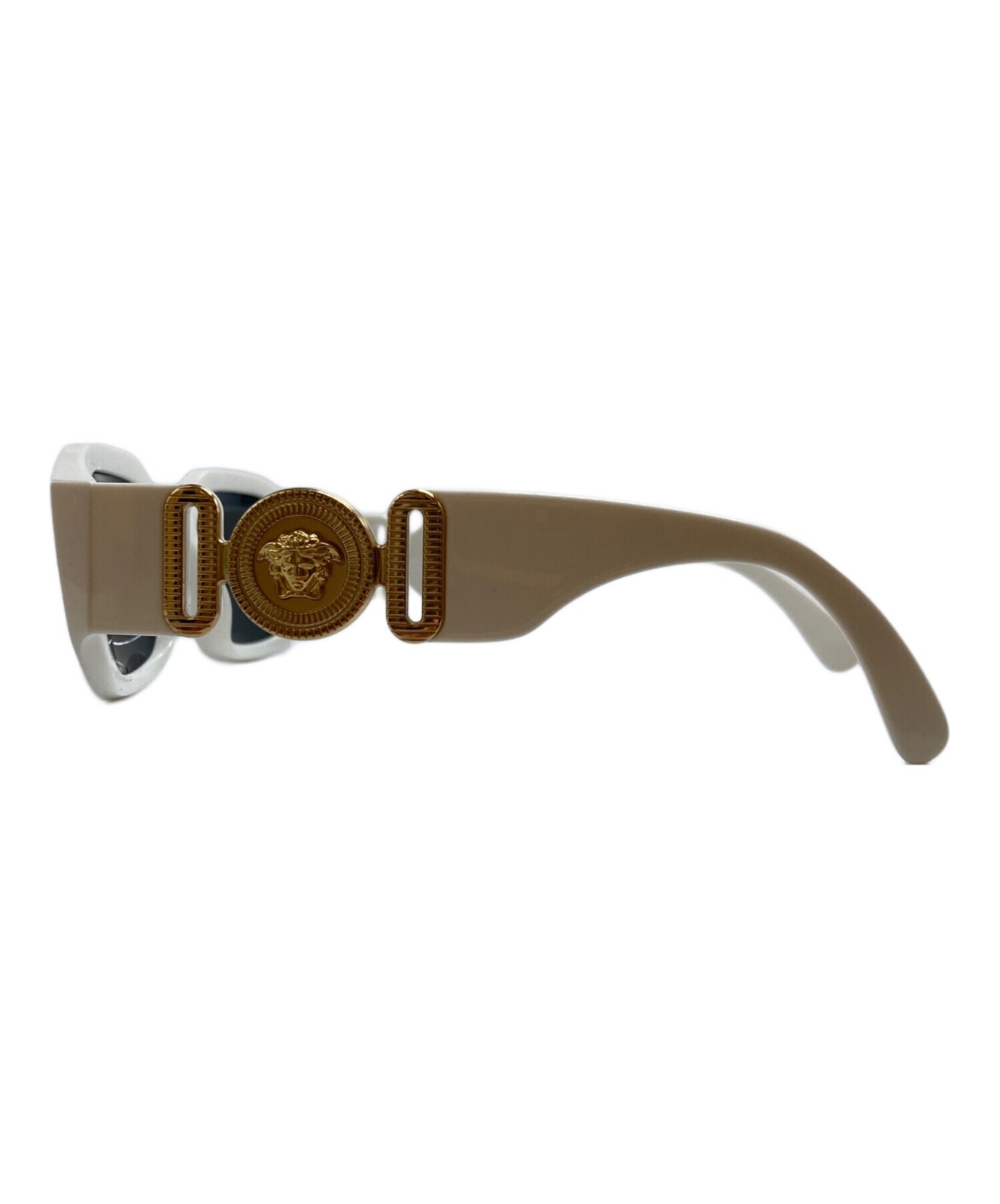 VERSACE Medusa Biggie Sunglasses 53-18-140 White Used - Minor Scratches, Case... thumbnail 3