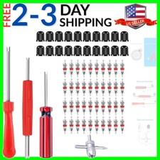Valve Stem Removal Tool - 40pcs Valve Cores 4-way Valve Tool Valve Core Rem... Valve Stem Removal Tool - 40pcs Valve Cores 4-way Valve Tool Valve Core Rem...