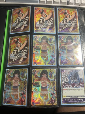 OPTCG Lot Bon Clay, Sanji, Rush luffy, Purple, Red, blue, Zoro