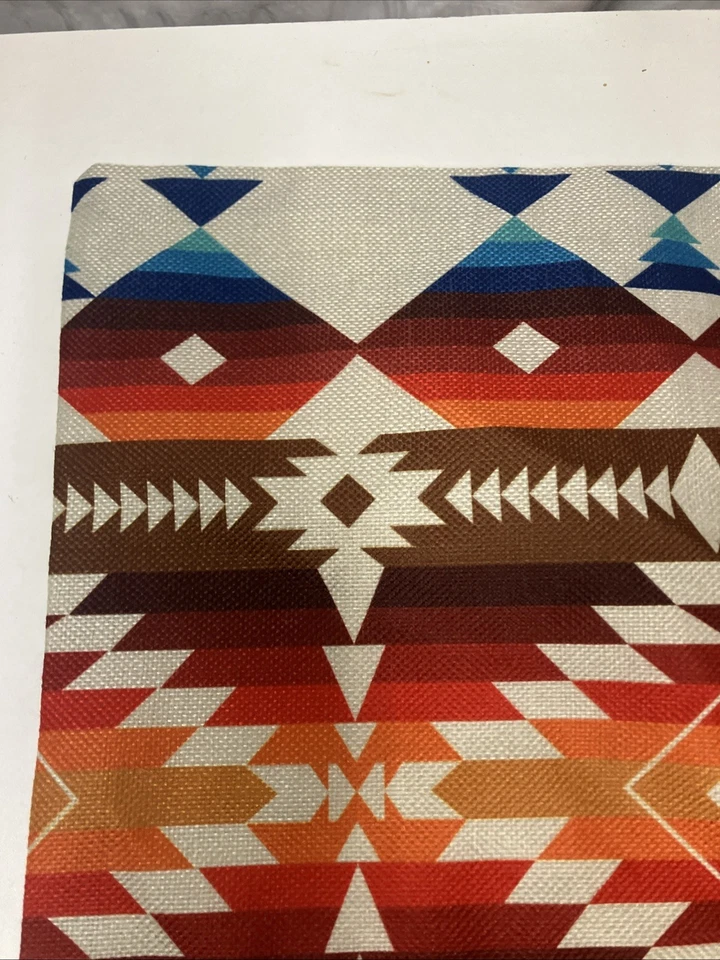 17”x17” Southwestern Throw Decorative Pillow Case Cover Aztec Geometric - Image 2 of 4