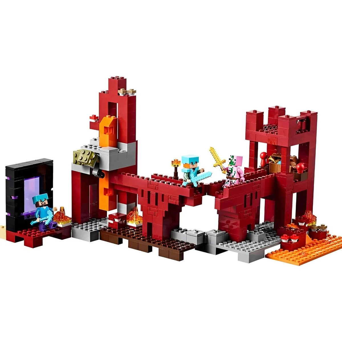 LEGO [Minecraft] - The Nether Fortress Building Set - Minifig