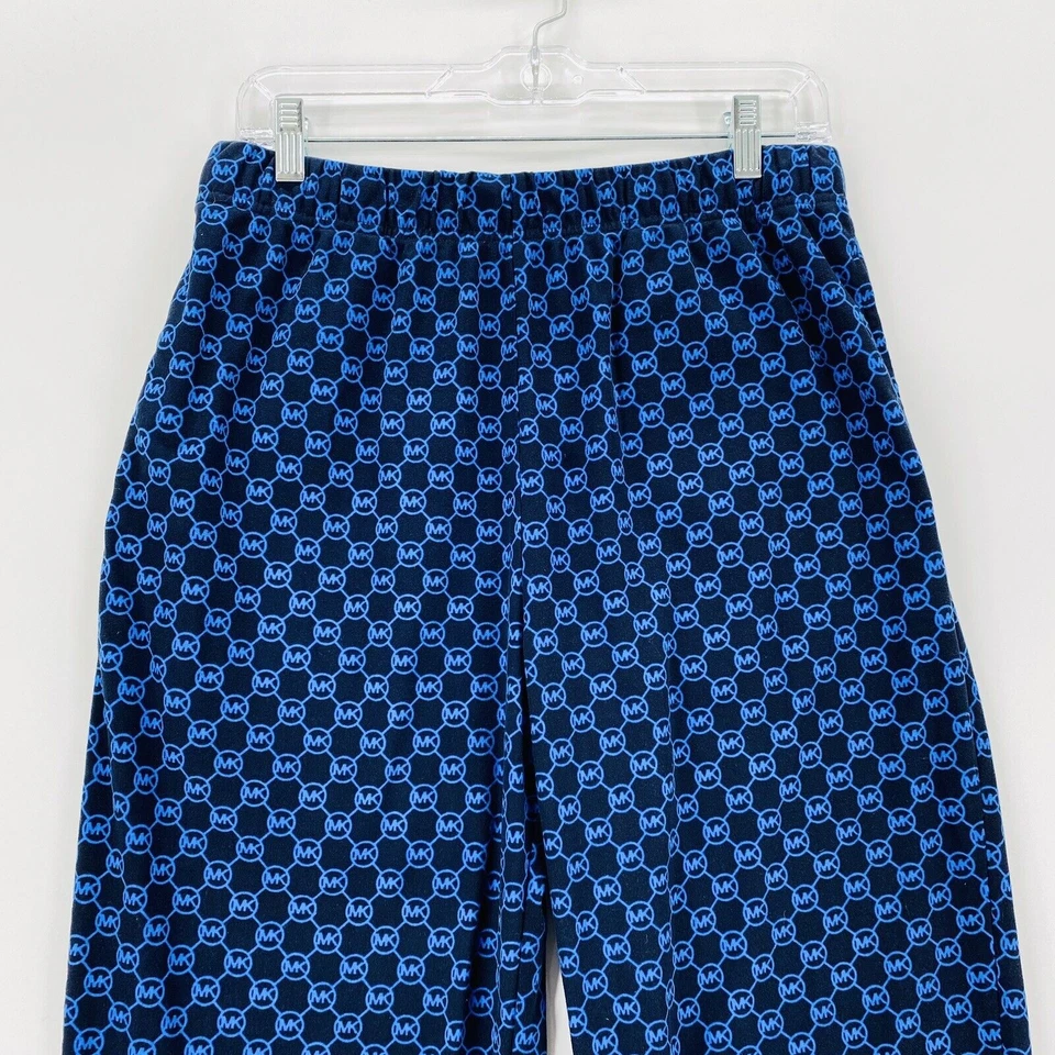 Pantalones de pijama Michael Kors para hombre talla mediana azul marino tejido ropa de salón ropa para dormir Foto 2 de 4