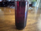 Vtg Anchor Hocking Ruby Red Set of  6 , 6 Inch Glasses Excellent