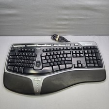 Microsoft Natural Ergonomic Keyboard 4000 v1.0 Black Wired USB 1048 Tested