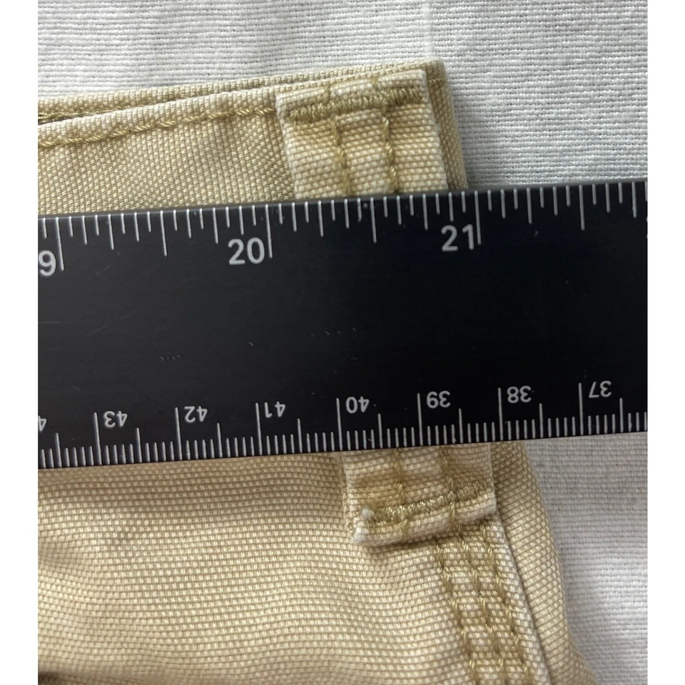 Carhartt Relaxed Fit 100277 253 Rugged Cargo Canvas Work Tan Shorts Mens 42 - Image 3 of 4