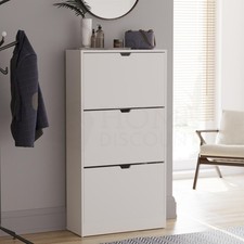Shoe Rack Shoes Storage Cabinet Wooden Cupboard 2 3 Drawer Organiser 100% FSC