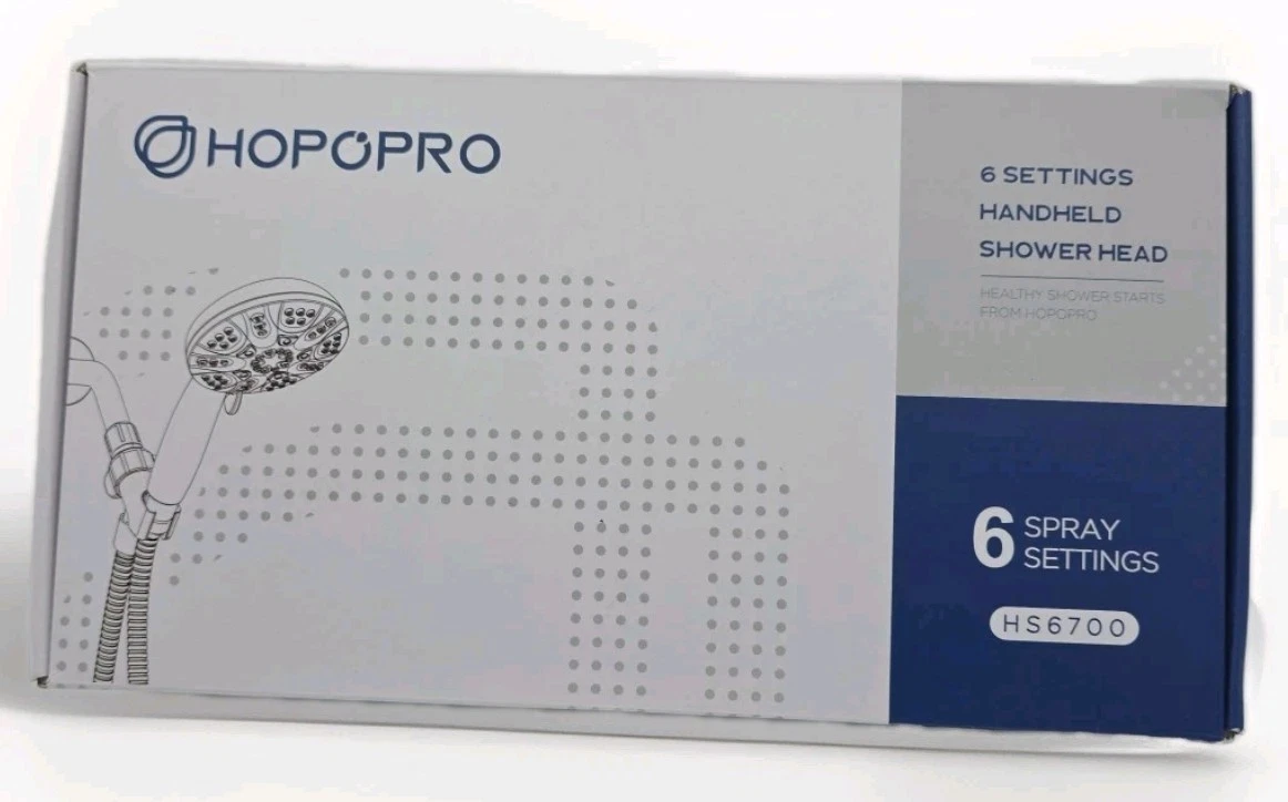 HOPOPRO 6 SPRAY MODES HANDHELD SHOWER HEAD
