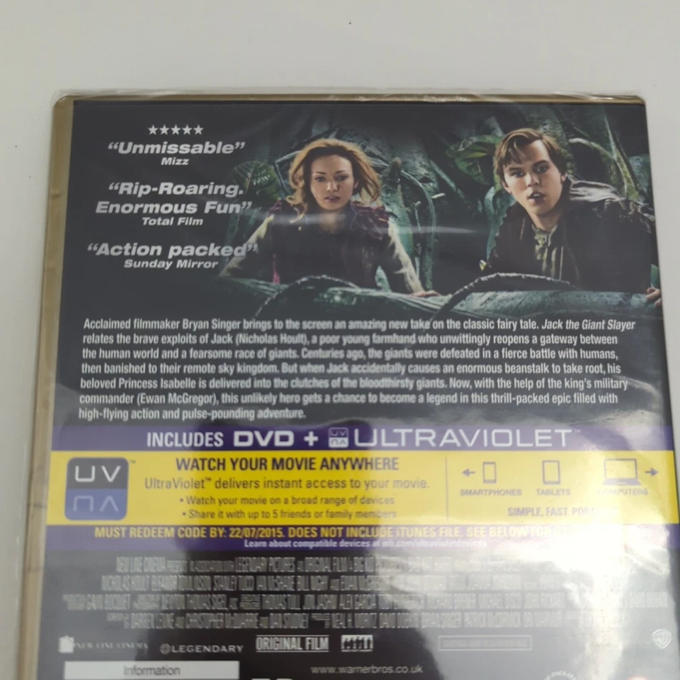 Jack The Giant Slayer DVD Tucci Tomlinson Hoult Mcgregor - Image 3 of 4