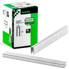 meite 18 Gauge 1/4" Narrow Crown Staples Galvanized 1/2" Length 8000/Box