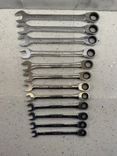 Matco 12pc Chrome Metric 72 Tooth Combo Ratcheting Wrenches S7GRCM12 8-19mm