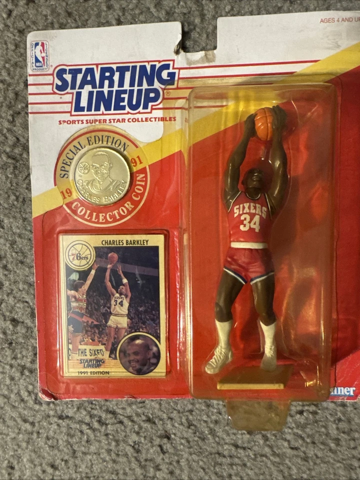 Kenner Charles Barkley Sixers y Dominique Wilkins Hawks 1991 alineación inicial Foto 2 de 4