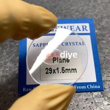 0.8mm 1.0mm 1.2mm 1.5mm Thick 13mm-45mm Flat Sapphire Watch Glass Round Crystal