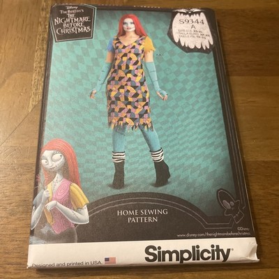 Simplicity Costume Pattern S9344 ~Disney Nightmare Before Christmas LUCY  XS-XL