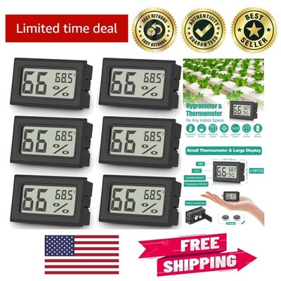 Compact 2-in-1 Humidity Meter & Temperature Gauge for Gardens & Humidors