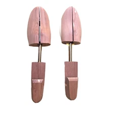 Men’s Large Cedar Shoe Trees Pair – Adjustable Solid Wood – Made in USA