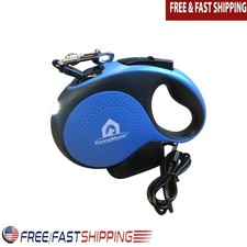 Retractable Dog Leash W/ LED Light Ergonomic Grip One-Handed Operation 16ft Tape