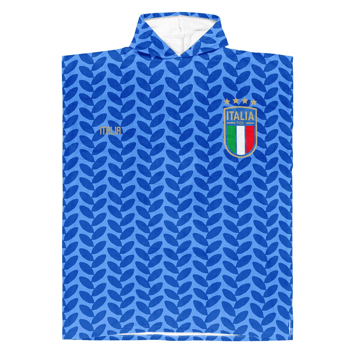 Poncho de bain enfant Italie pour piscine et vacances d'été azzurri