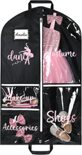 Dance Garment Bag for Hanging Clothes with Zipper Pockets Dance Accessories Esse