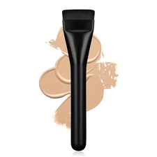 Flat Foundation Brush,Korean Makeup Brush Spatula Facial for Black 