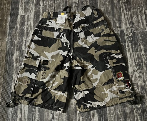 Vintage Y2K JNCO Jeans Camo Cargo Shorts Skater Stree… - Gem