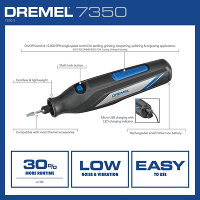 #ad Dremel 7350 4V Cordless Rotary Tool w 7 Accessories $35.11