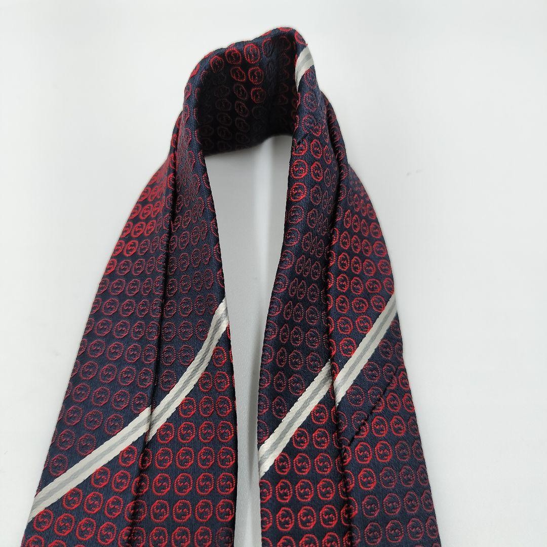 Gucci Interlocking GG Pattern Regimental Jacquard… - image 10