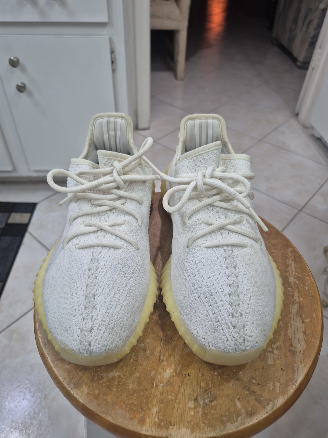 Adidas Yeezy Boost 350 V2 Cream White Triple White Men's Sz 6.5