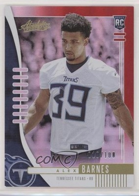 2019 Panini Absolute Rookie Red Spectrum 10/100 Alex Barnes #193 Rookie RC 11pj