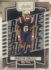 Christian Gonzalez 2023 Panini Absolute #153 Retail Rookie New England Patriots
