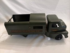 Structo Telephone Company Toy Truck Back Wheels Missing