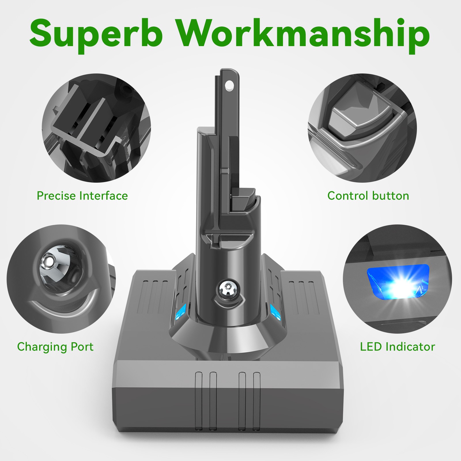 9500mAh Battery for Dyson V7 SV11 Absolute Animal Absolute Motorhead Fluffy AU — image 6
