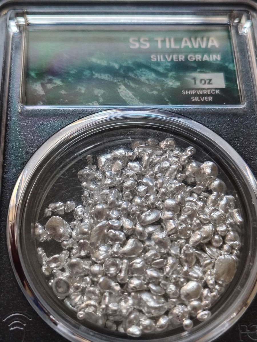 2025 PCGS-Certified 1 oz Silver Shot from SS Tilawa Shipwreck WWII
