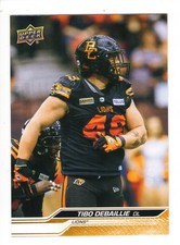 2024 UD CFL Tibo Debaillie Card #12 BC Lions Towson