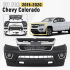 Front Bumper Cover Assembly Grille kit For 2015-2020 Chevy Colorado w/ Fog Light