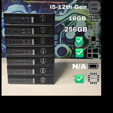 Dell OptiPlex 7000 Micro i5-12th Gen 16GB DDR5 RAM 256GB SSD W11 PRO
