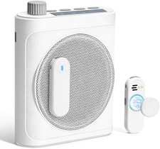 Voice Amplifier for Teachers with Dual Magnetic Wireless Lavalier Microphones