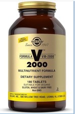 Solgar Formula VM-2000 Multinutrient System 180 Tablets Contains Zinc .A2