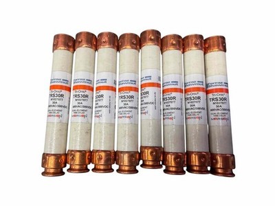 8 Pack Ferraz Shawmut Tri-Onic Dual Element Time Delay Fuse TRS30R N1027077