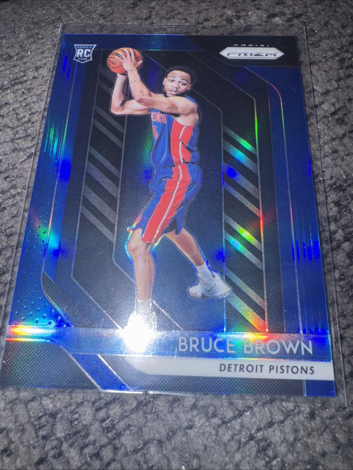 Bruce Brown 2018-19 Panini Prizm Rookie RC Blue Refractor #/199