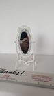 1:12 Vintage Dollhouse Furniture Free Standing Metal Framed Mirror  — photo 1