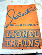 VINTAGE LIONEL TRAIN 1940'S INSTRUCTION MANUAL
