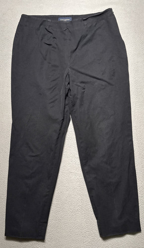 Piazza Sempione Audrey Pants Womens 46 (30x26) Black Cotton Crop Career Capsule