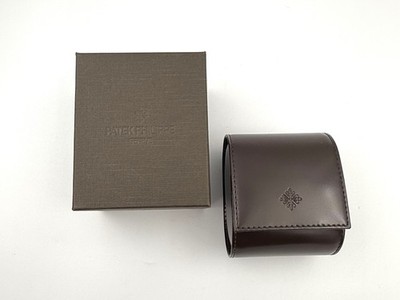 Patek Philippe Service Box Single Seater Brown Leather Stylish Original New