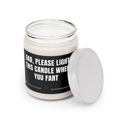 Funny Gift for Dad Please Light This When Father's Day Gift Scented Candle 9oz
