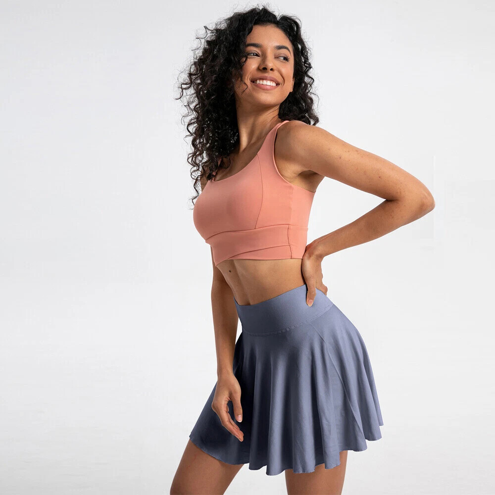 Women Tennis Skirt Pleated Athletic Skirts Workout Pickleball Golf Skort